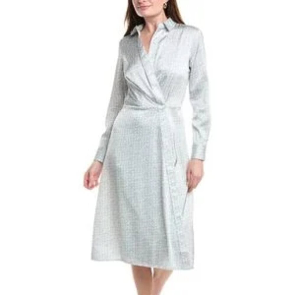 NWT Rag & Bone Danica Satin Wrap Dress 16